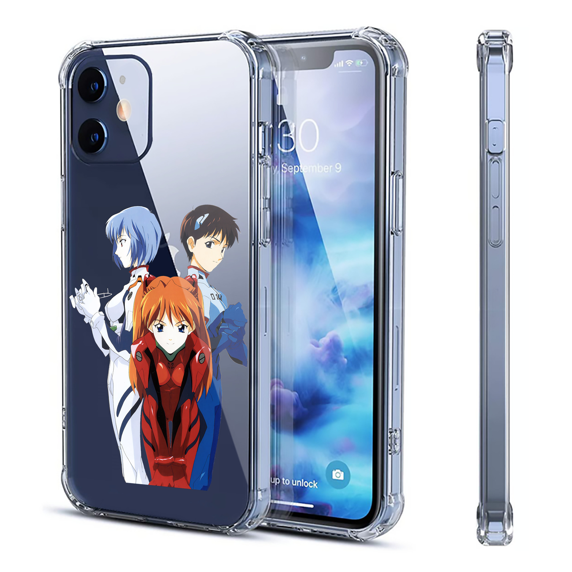 （画像用） EVA 新世紀エヴァンゲリオン 【iPhone 12シリーズ対応】透明スマホケース（クリアソフトケース）